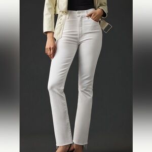 MOTHER The Hustler High Rise Crop Ankle Jeans in Fairest of Them All Size 32